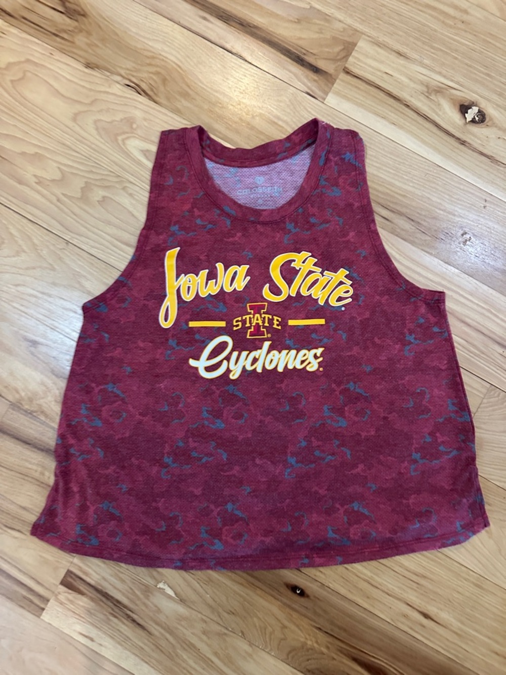 Colosseum Women's Heathered Crimson Athletic Tank